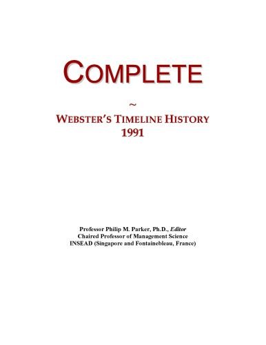 Complete: Webster's Timeline History, 1991