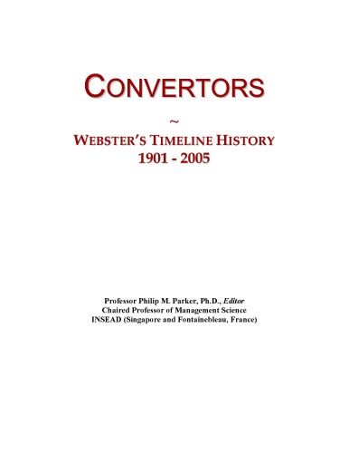Convertors: Webster's Timeline History, 1901 - 2005