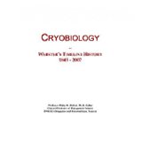 Cryobiology: Webster's Timeline History, 1845 - 2007