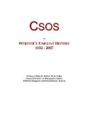 Csos: Webster's Timeline History, 1932 - 2007