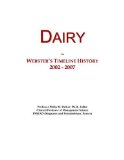Dairy: Webster's Timeline History, 2002 - 2007