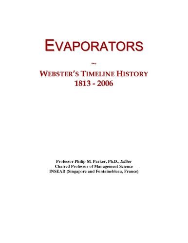 Evaporators: Webster's Timeline History, 1813 - 2006