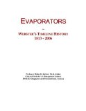 Evaporators: Webster's Timeline History, 1813 - 2006