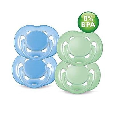 Book Cover Avent Freeflow Pacifiers (6-18 months)- 4 pk
