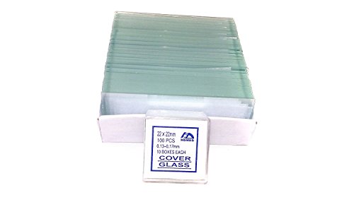 Book Cover 72 Blank Microscope Slides and 100 Square Cover Glass