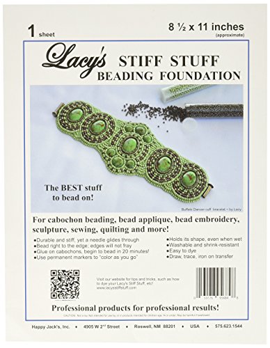 Lacy's Stiff Stuff Beading Foundation for Cabochons, 11 x 8.5