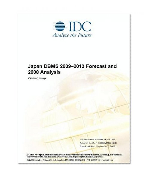 Japan DBMS 20092013 Forecast and 2008 Analysis