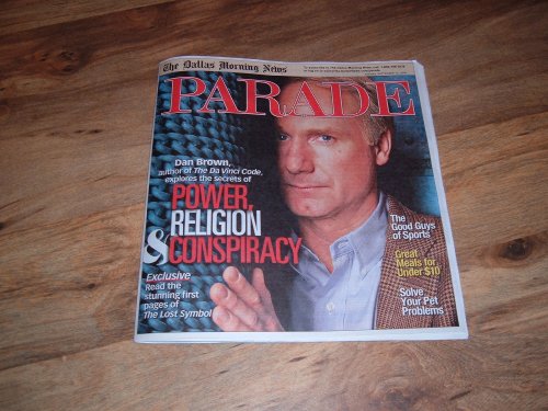 Dan Brown, Author of The DaVinci Code and The Lost Symbol-Parade Magazine, September 13, 2009.
