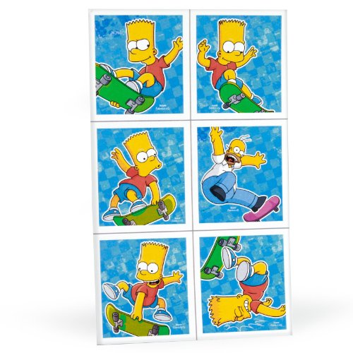 Simpsons Stickers (4 sheets) Party Accessory