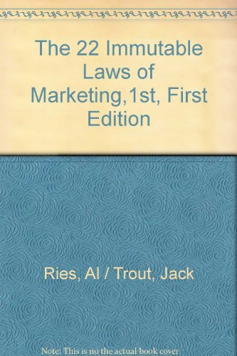 The 22 Immutable Laws of Marketing,1st, First Edition