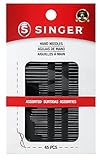 SINGER 01125 Assorted Hand Needles - Betweens, Chenille, Darners, Embroidery, Sharps & Tapestry, Assorted Sizes, 45-Count,