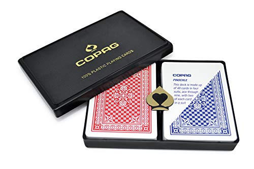 Copag Poker Size Regular Index - Pinochle Setup Playing Cards (Multi)