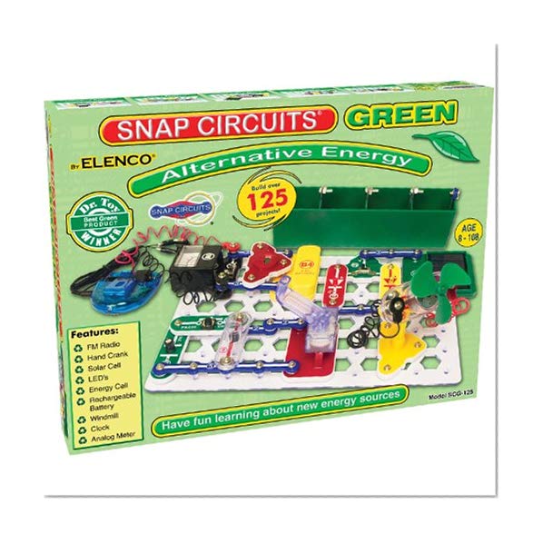 Book Cover Snap Circuits Alternative Energy Green Electronics Exploration in Alternative Energy Kit | Over 125 STEM Projects | 4-Color Project Manual | 40+ Snap Modules | Unlimited Fun