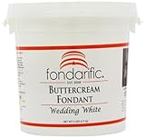 Fondarific Buttercream Wedding White Fondant, 5-Pounds