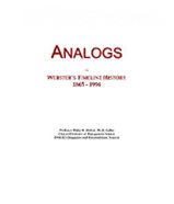 Analogs: Webster's Timeline History, 1865 - 1994