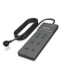 Belkin 8-Outlet Commercial Power Strip Surge Protector with 8-Foot Power Cord, 2500 Joules (BE108000-08-CM)