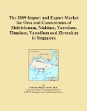 The 2009 Import and Export Market for Ores and Concentrates of Molybdenum, Niobium, Tantalum, Titanium, Vanadium and Zirconium in Singapore