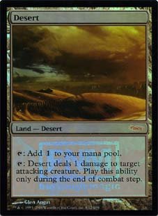 Magic the Gathering DESERT FNM Foil Tournament Cards X4