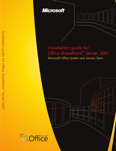 Installation guide for Office SharePointÂ® Server 2007