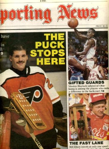 Sporting News February 15 1988 Ron Hextall/Philadelphia Flyers Cover, Mookie Blaylock/Oklahoma Sooners, Bill Elliott/Nascar, Mike Smith/Brigham Young, Brian Shaw/Cal-Santa Barbara, Jerry Tarkanian/UNLV