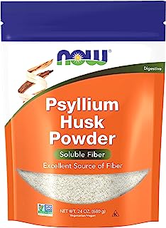 NOW Supplements, Psyllium Husk Powder, Non-GMO Project Verified, Soluble Fiber, 24-Ounce 76.0 Servings (Pack of 1)