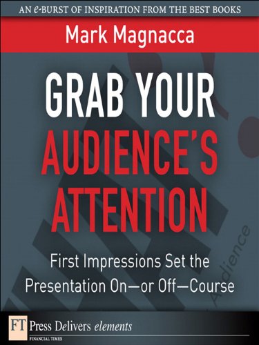 Grab Your AudienceÂ¿s Attention: First Impressions Set the Presentation OnÂ¿or Off--Course (FT Press Delivers Elements)