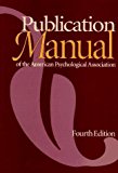Publication Manual of the American Psychological Association 4e