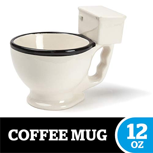 Book Cover BigMouth Inc Toilet Mug, Ceramic Funny Gag Gift Perfect for Coffee, Tea