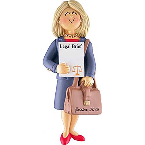 Ornament Central Lawyer Ornament - Female - Brown Hair by Ornament Central