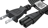 PWR+ 12 Ft Printer Power Cord Cable Compatible with HP Officejet Pro Deskjet Laserjet Envy 4152 6452 6978 2755e 4155e 6055e 8025e 8035e 9015e M15w, Canon Pixma All-in-One Printer Scanner Copier