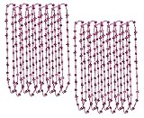 Beistle 52172, 18 Piece Flamingo & Hibiscus Beads, 33", Hot Pink