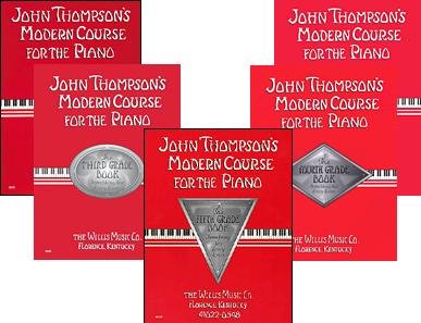 John Thompson's Modern Course for Piano (1st-5th, 5 books in total)