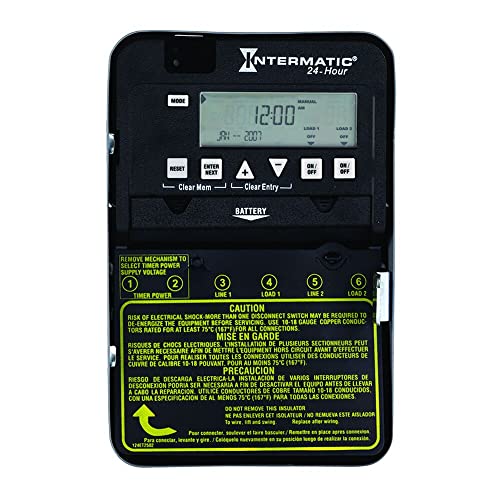 Intermatic ET1125C 24-Hour 30-Amp Electronic Time Switch, 120-277 VAC, NEMA 1