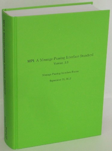 MPI: A Message-Passing Interface Standard, Version 3.0