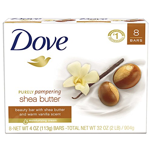 Dove Beauty Bar, Shea Butter, 4 oz, 8 Bar