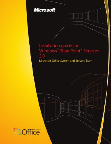 Installation guide for WindowsÂ® SharePointÂ® Services 3.0