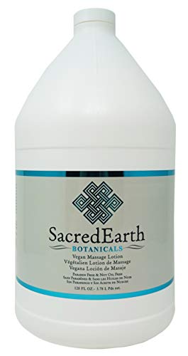 Book Cover Sacred Earth Botanicals Vegan Massage Lotion, Unscented