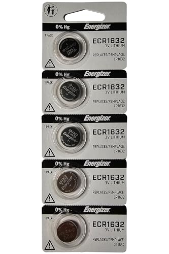 Energizer CR1632 3 Volt Lithium Coin Battery (pack of 5)
