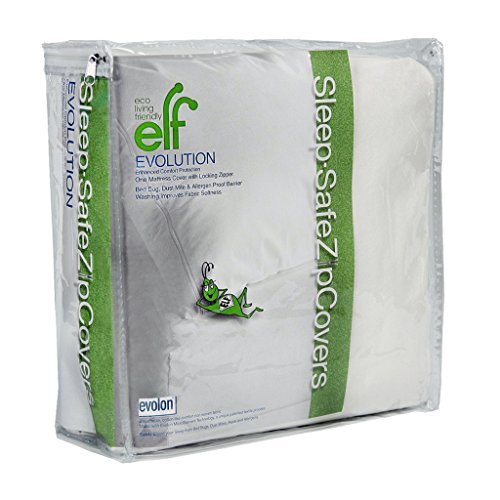 Eco Living Friendly Evolon Mattress Protector | 12" Queen Zippered Mattress Encasement | Sleep Safe ZipCover