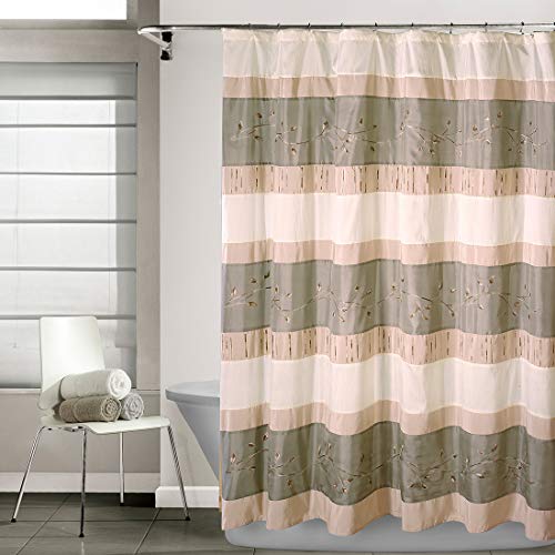 Book Cover EXCELL Home Fashions Wasabi Fabric Superior Quality Quick Dry Shower Curtain for Master, Kidâ€™s, Guest Bathroom, 70â€ x 72â€, Sage
