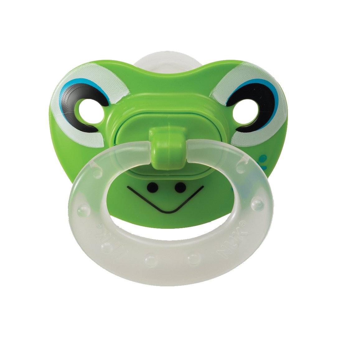 NUK Animal Faces Puller Pacifier in Assorted Colors and Styles, 6-18 Month