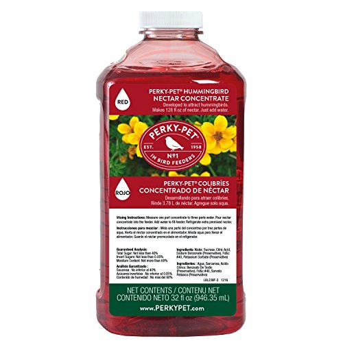 Book Cover Perky-Pet 100056728 238 Hummingbird Nectar, 32-Ounce Concentrate, Red