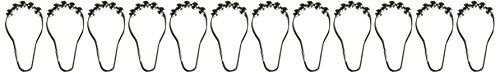 Moen SR2100CH Pack of 12 Shower Rings, Chrome