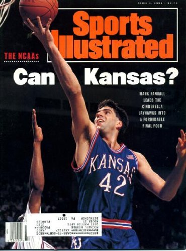 Sports Illustrated April 1 1991 Mark Randall/Kansas Jayhawks on Cover, Bo Jackson, Harry Sinden/UCLA, Bobby Hurley/Duke, Greg Anthony/UNLV, Rick Fox/North Carolina, Kansas Jayhawks
