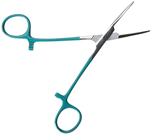 Book Cover Prestige Medical Colormate Stainless Steel Kelly Forceps, Teal