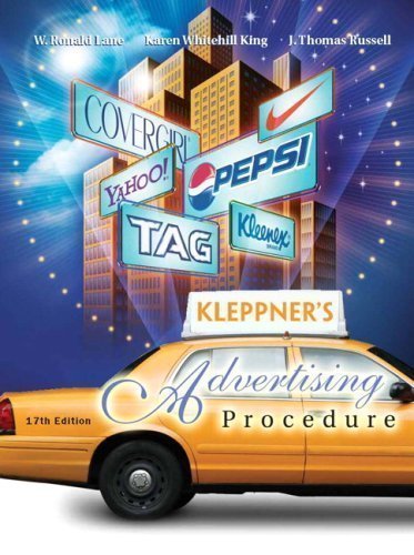 Kleppners Advertising Procedure" 17TH EDITION