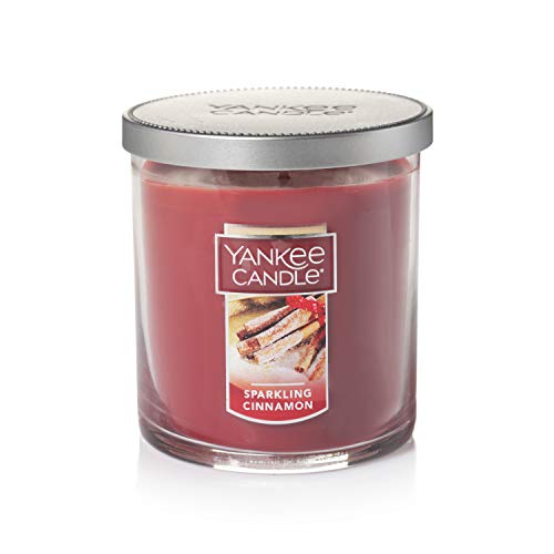 Yankee Candle Sparkling Cinnamon Scented, Classic 7oz Small Tumbler Single Wick Candle, Over 35 Hours of Burn Time