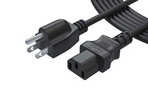 12 Ft 3 Prong Ac Power Cord for LCD Tv Plasma DLP LED Monitor 4K Screen: UL Listed Vizio Samsung Toshiba Sony Panasonic Lg Philips Viewsonic Dell Monitor Ps3 Xbox 360 Epson Printer Cable Plug