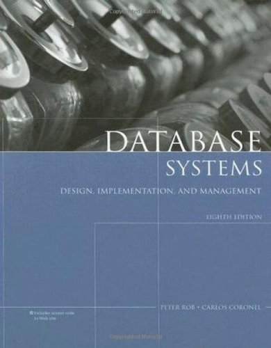 Instructor Edition. Database Systems. Design, implementation, and management.. Rob and Coronel. 7th Edition. 2007 Edition
