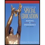 Introduction to Special Education- Making a Difference by Smith,Deborah Deutsch. [2006,6th Edition.] Hardcover